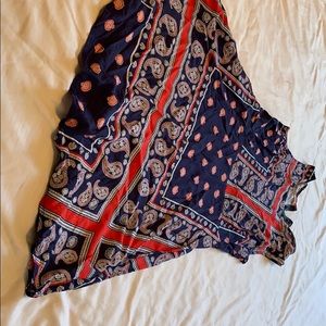 Cotton on navy and red dress